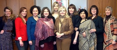 Expressive Image Therapy Association charter members from left, Dani Slaugh, Cristina Johnson, Kathleen Doctor, Dawn Nieto, Camilla Owens, Rebecca Boles, Leslie Jeanfreau, Sarita Singh, Judith Rasband, and Kathryn Wolters.
